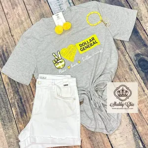 Peace Love Dollar General Tee