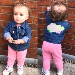 Personalised Paint Splash Denim Jacket