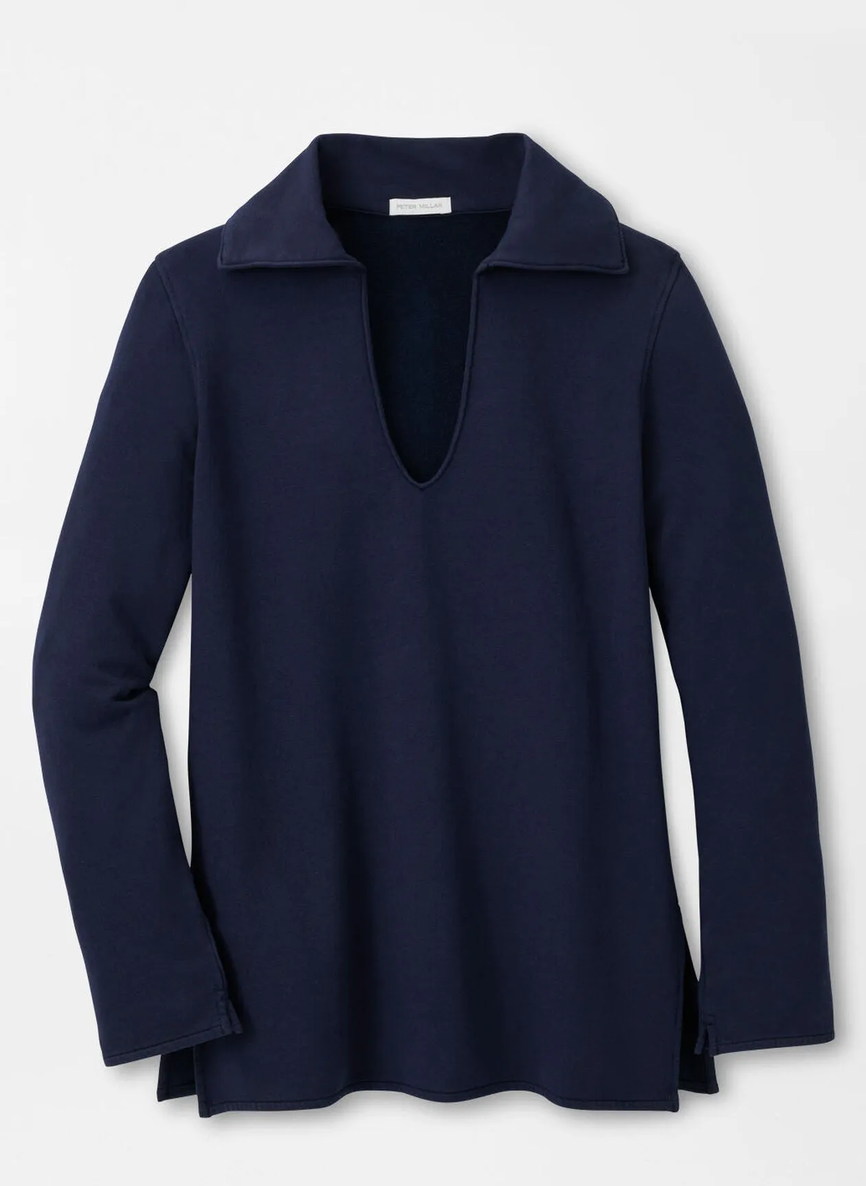 Peter Millar Womens Lava Wash Collared Popover - NAVY