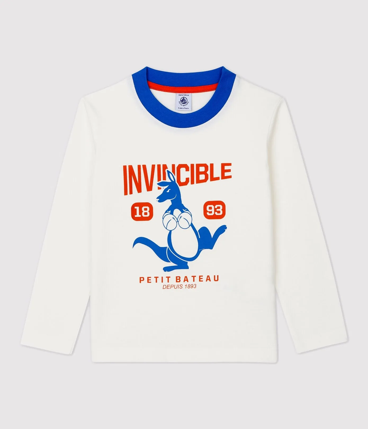 Petit Bateau Long-sleeved Cotton Tshirt