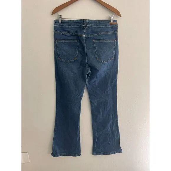 Pilcro Letterpress 31 Jeans High Rise Button Fly Trouser Bootcut Anthropologie