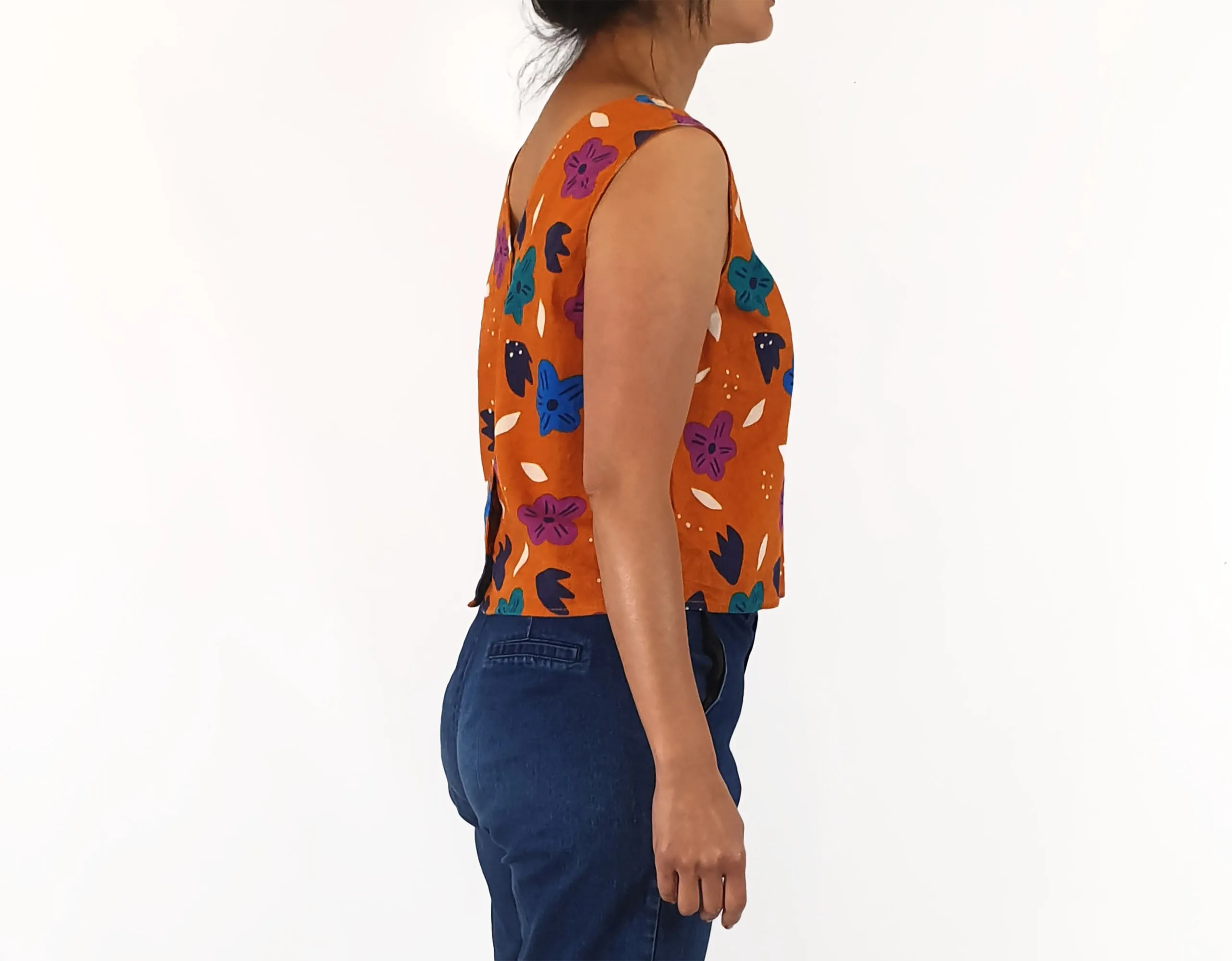 Princess Highway brown print top size 10