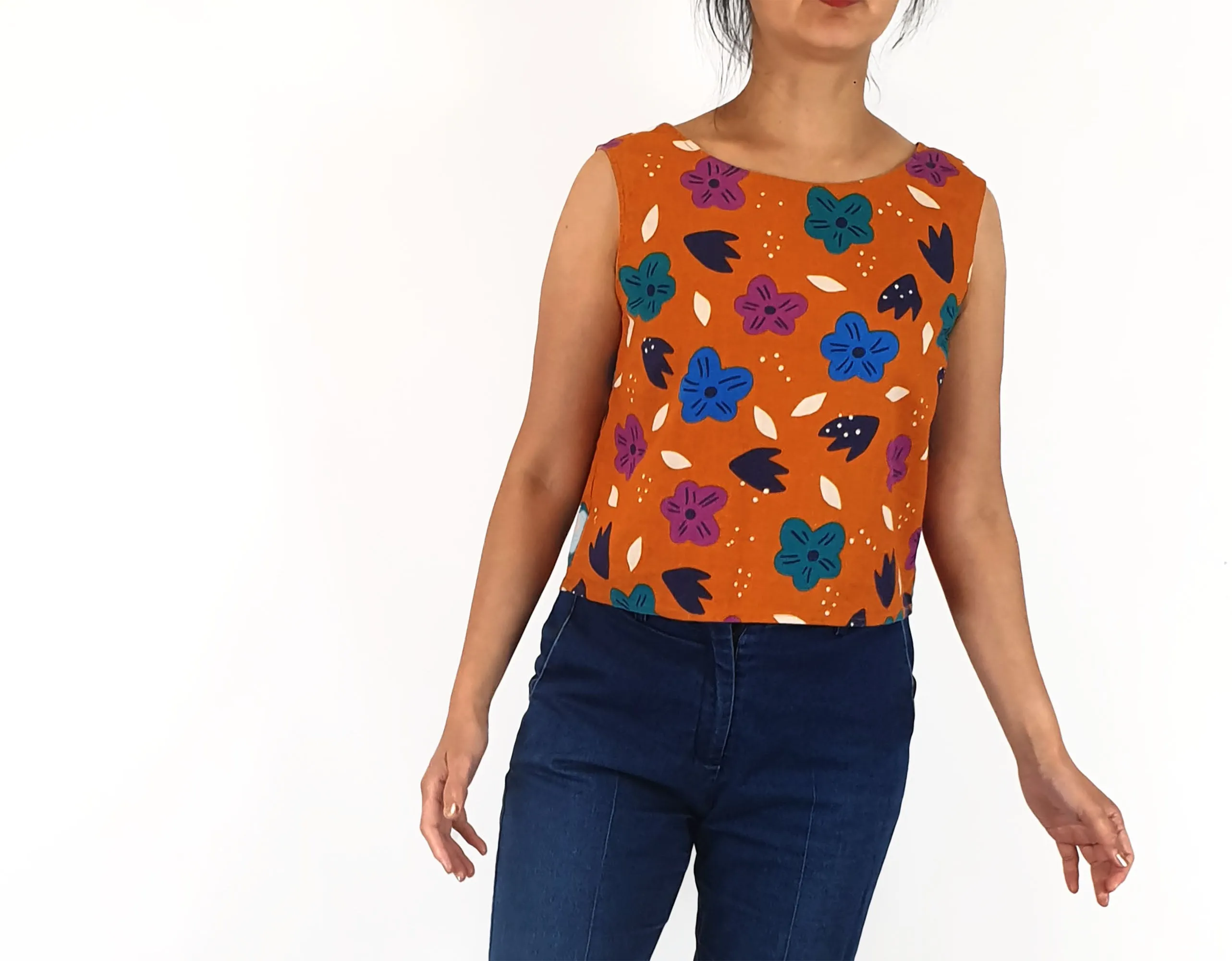 Princess Highway brown print top size 10