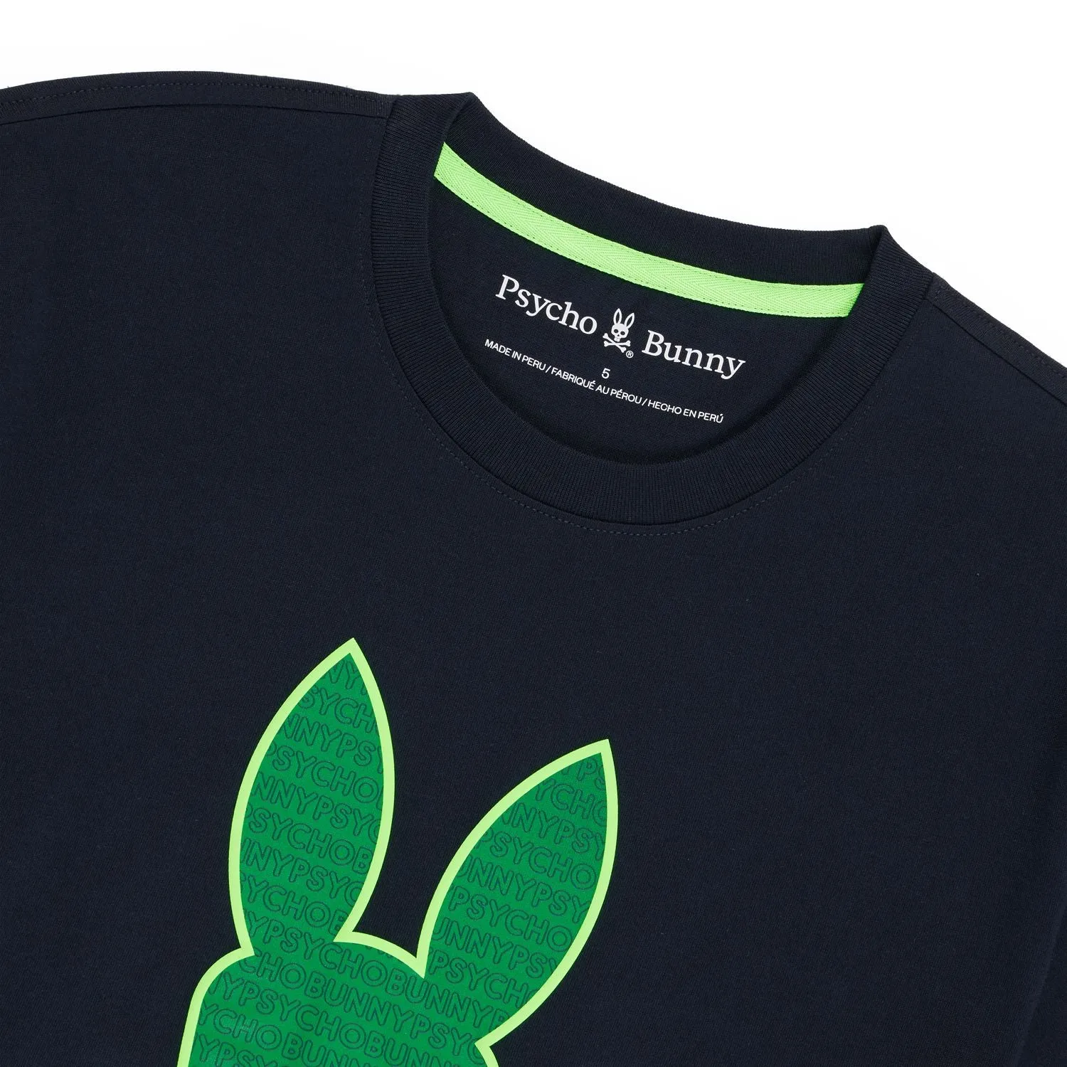 Psycho Bunny Harvey Navy Tee