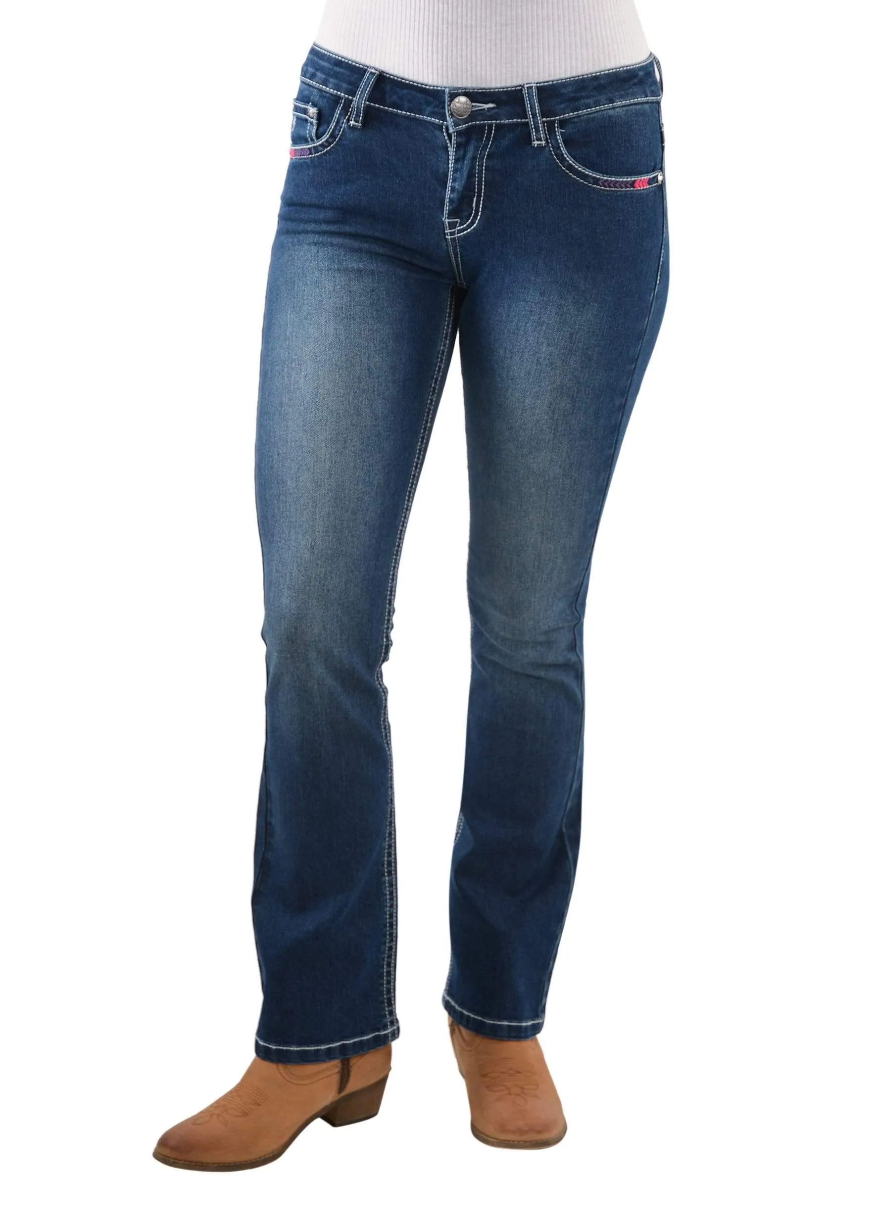Pure Western Jeans Womens Alana Boot Cut 32in Leg (PCP2211502)