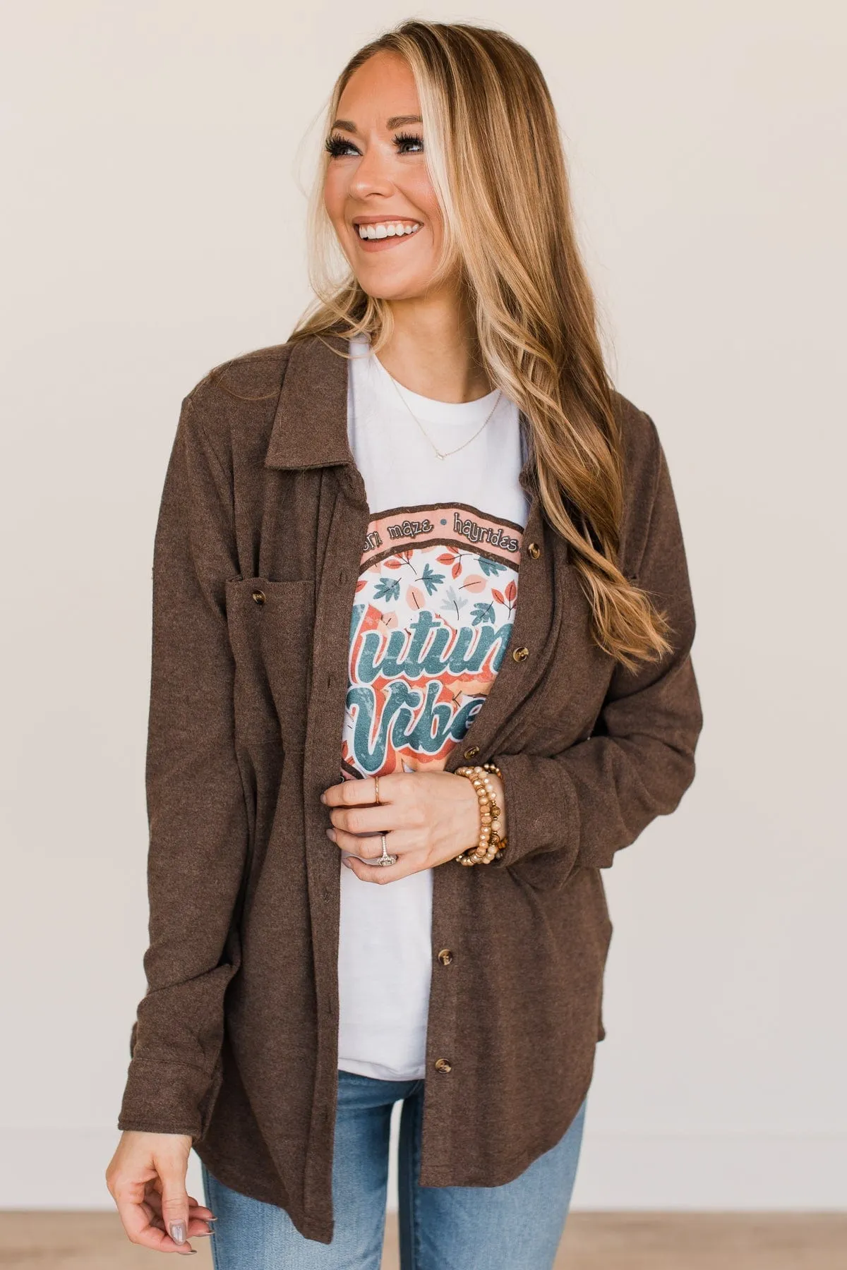 "Autumn Vibes" Graphic Tee- Ivory