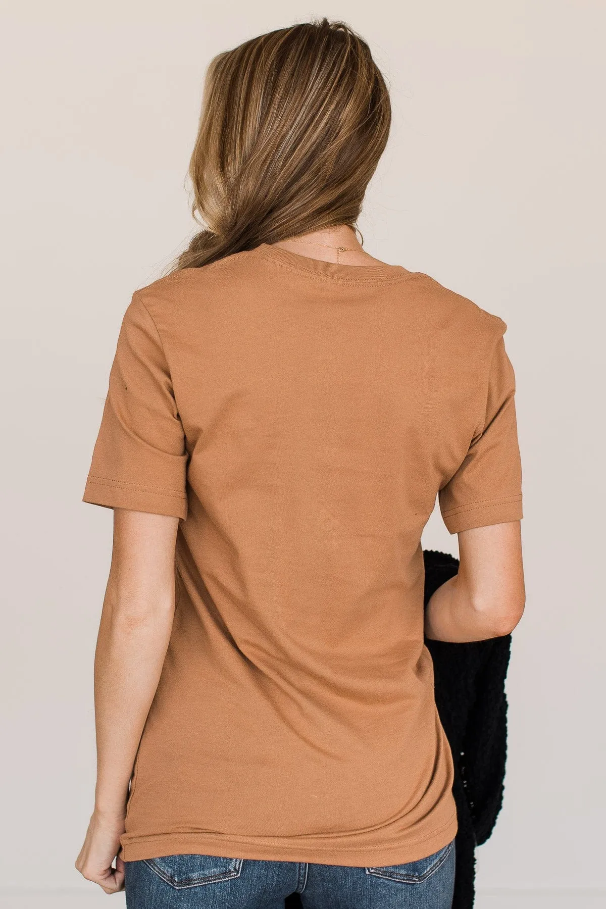 "Black Flame Candle Company" Graphic Tee- Camel