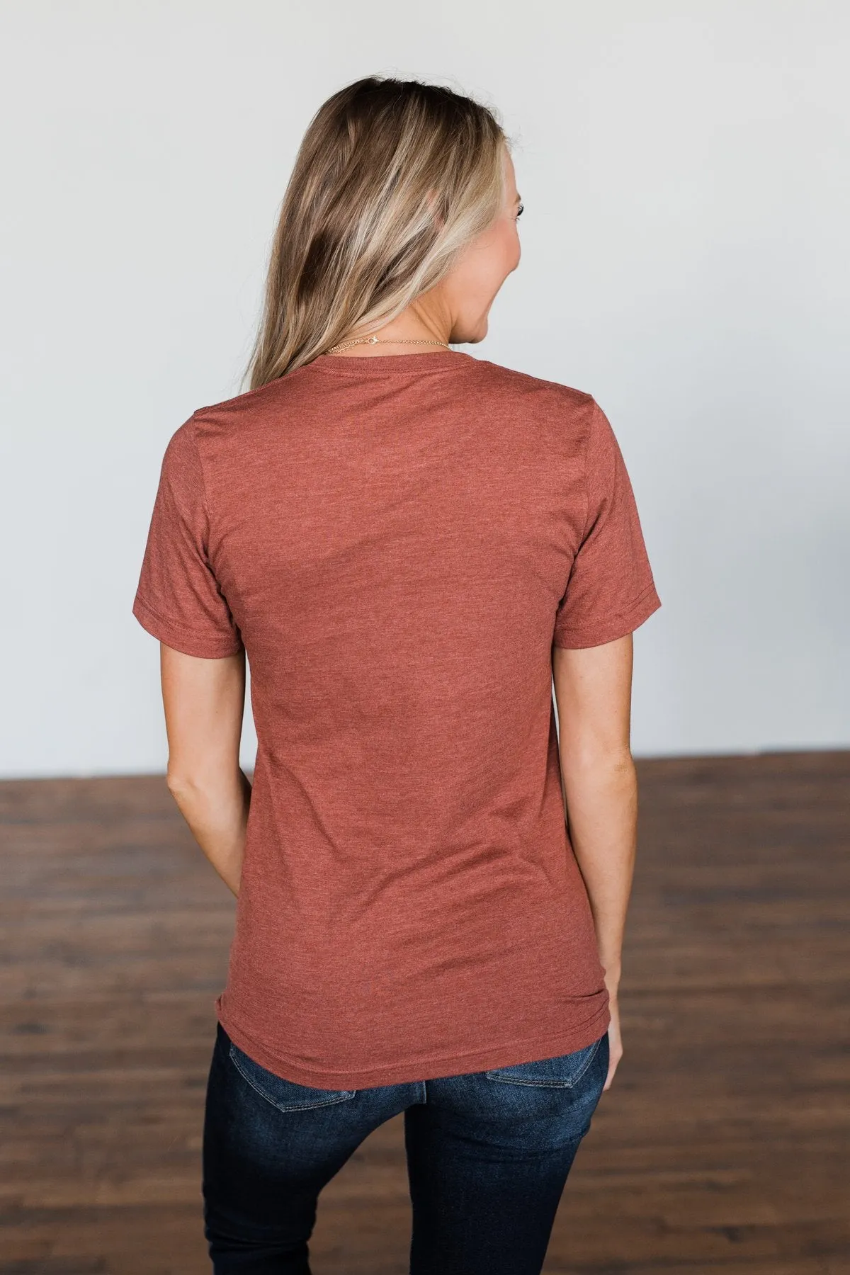 "Fall Is My Favorite" Graphic Tee- Brick