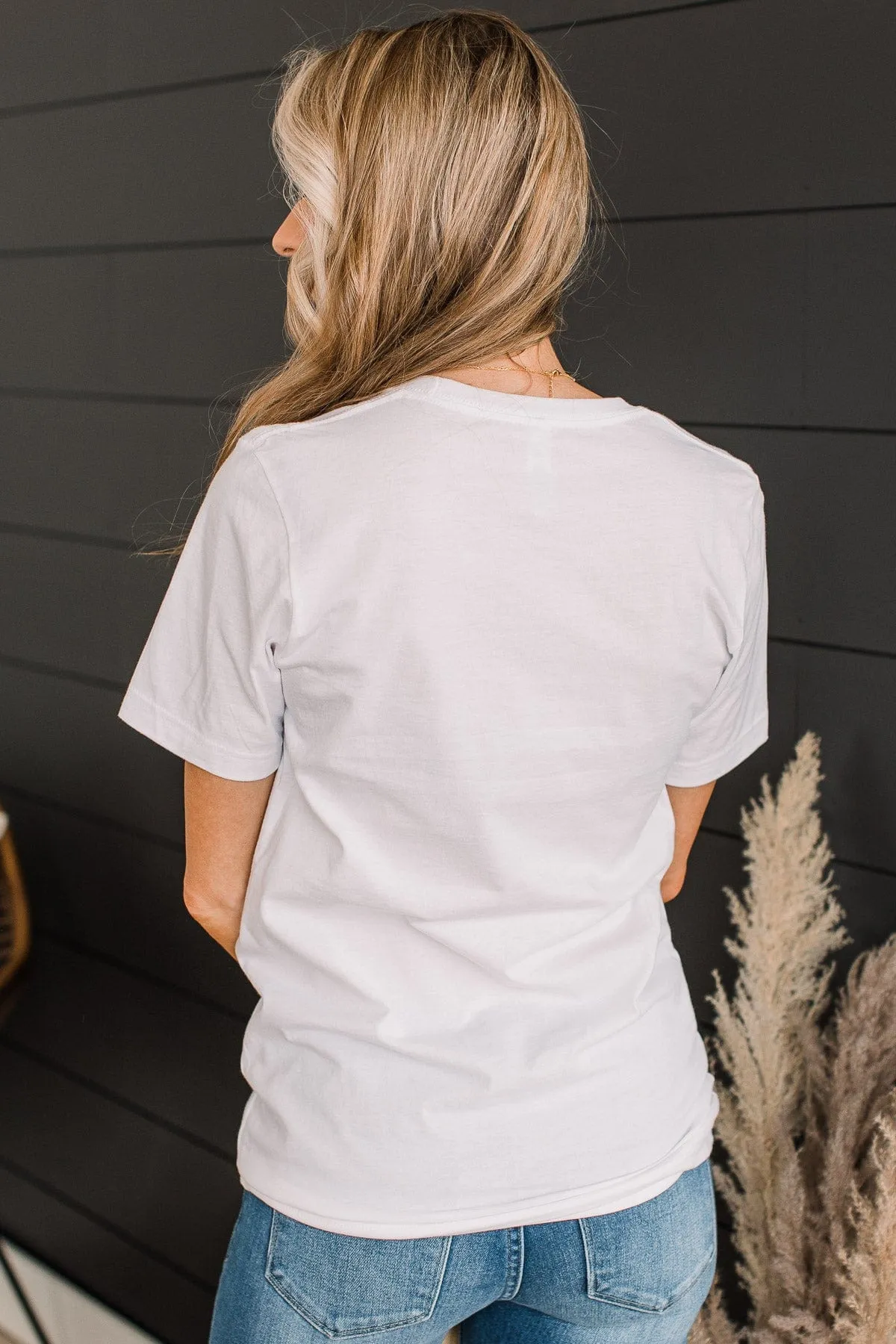 "Feelin' Lucky" Graphic Tee- White