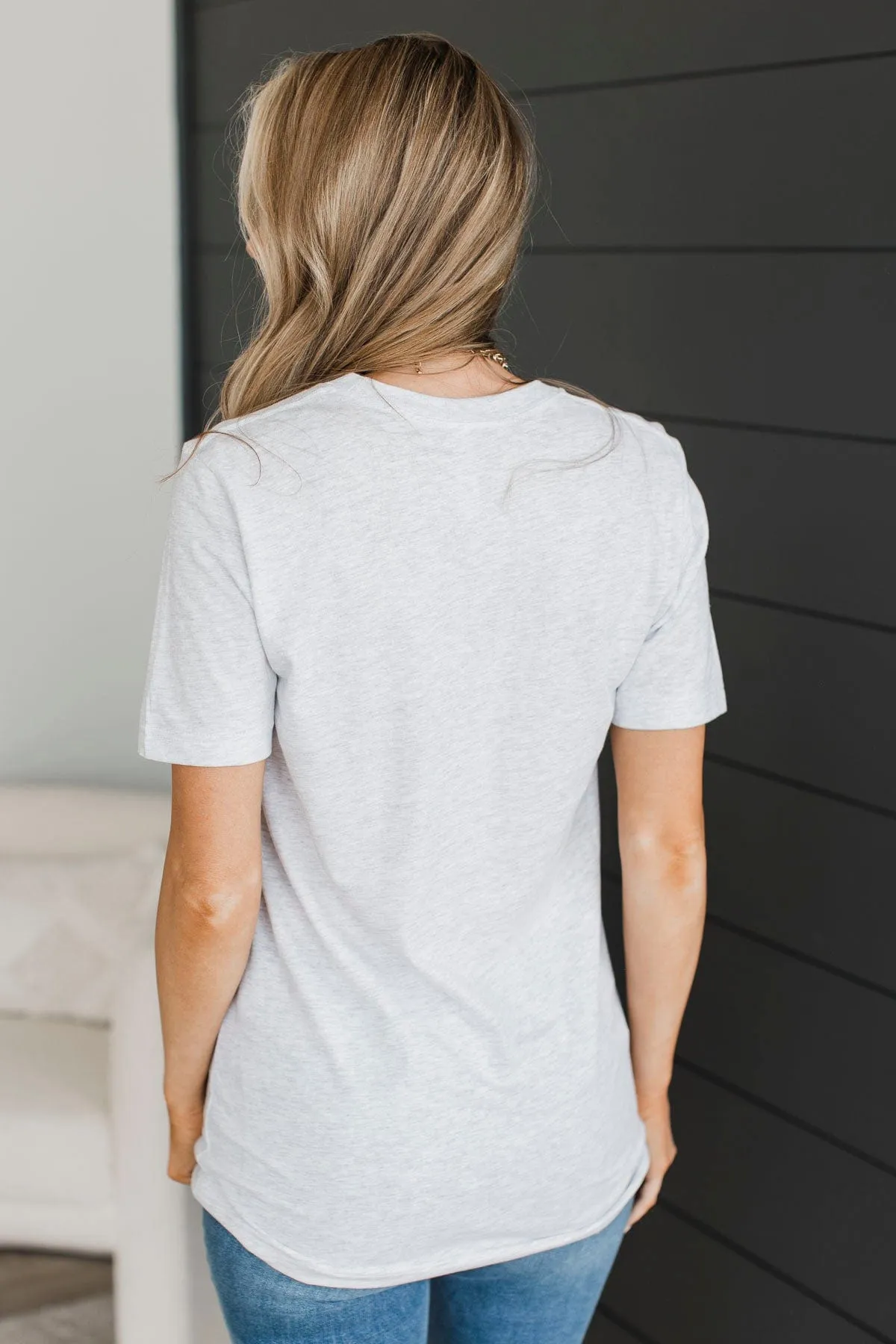 "Mountain Time" Graphic Tee- Heather Grey