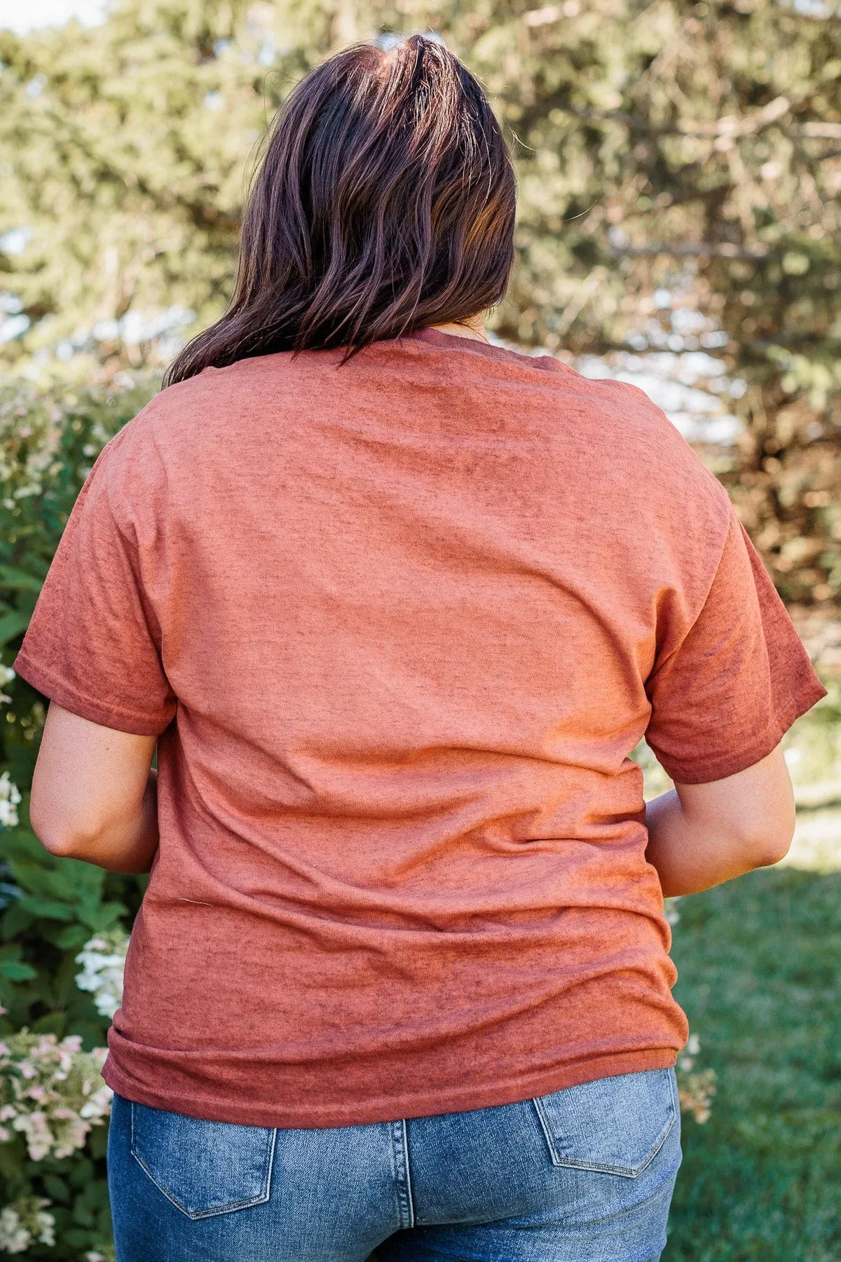 "Pumpkin Spice" Graphic Tee- Burnt Orange