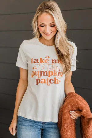 "Take Me To The Pumpkin Patch" Graphic Tee- Ivory