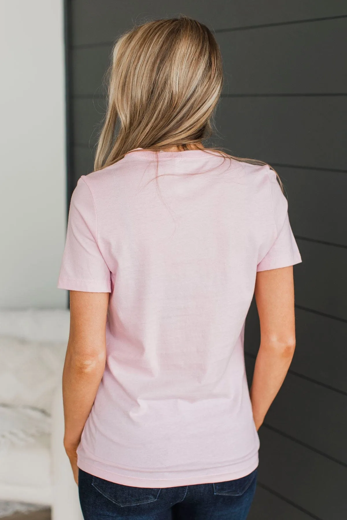 "Where Flowers Bloom, So Does Hope" Graphic Tee- Pink