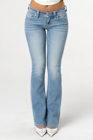 Rebel With A Cross Bootcut Jeans