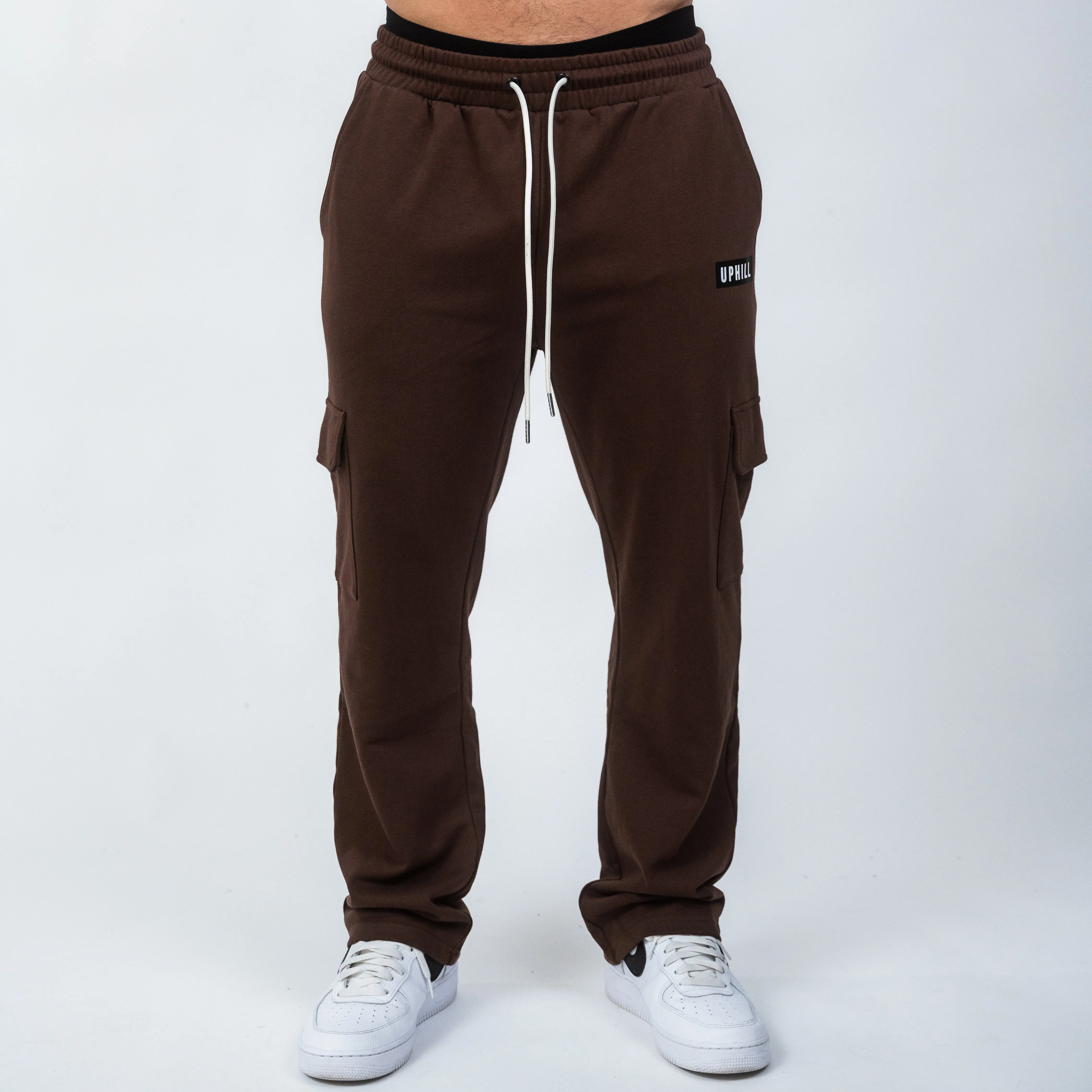 Relaxed Cargo Sweats Brown