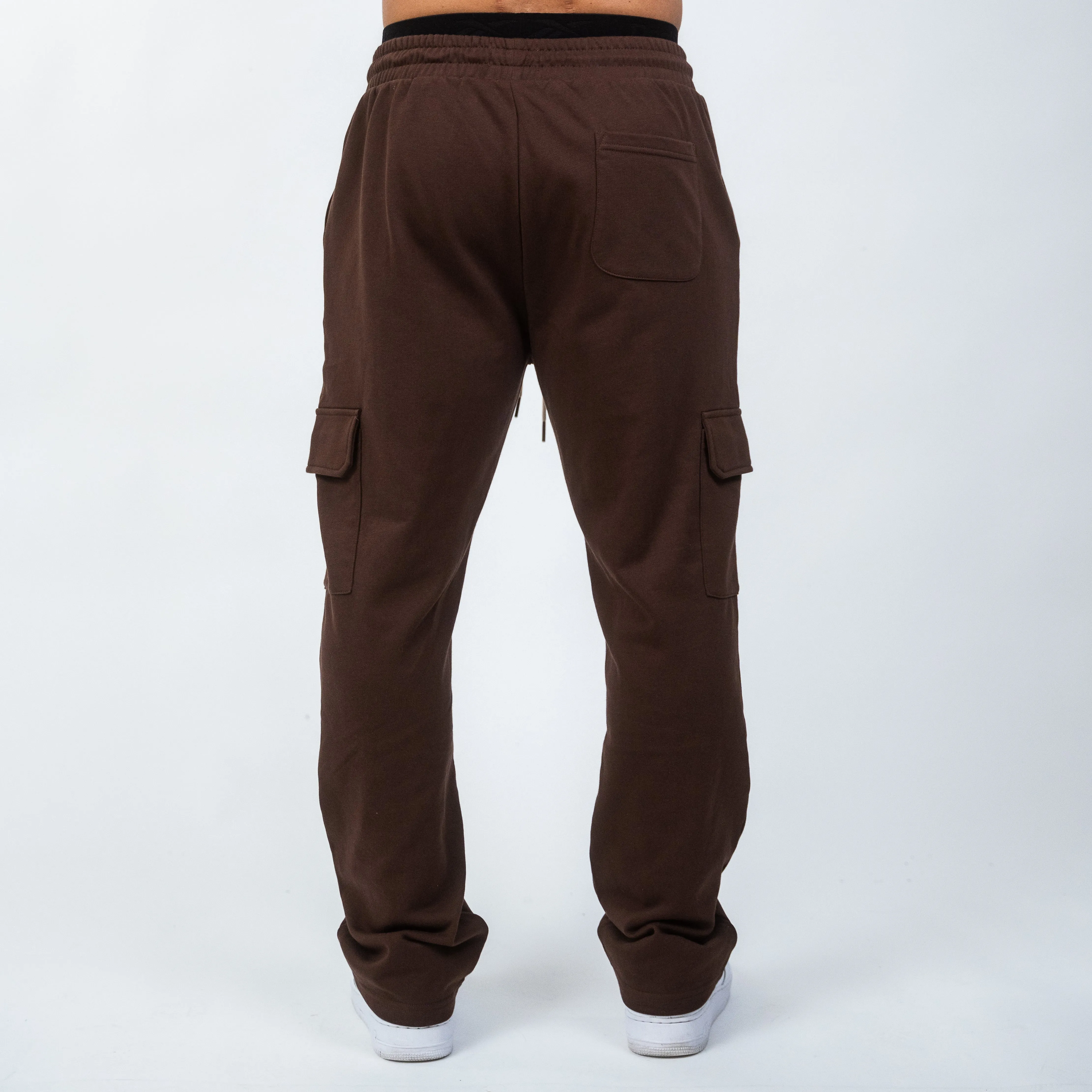 Relaxed Cargo Sweats Brown