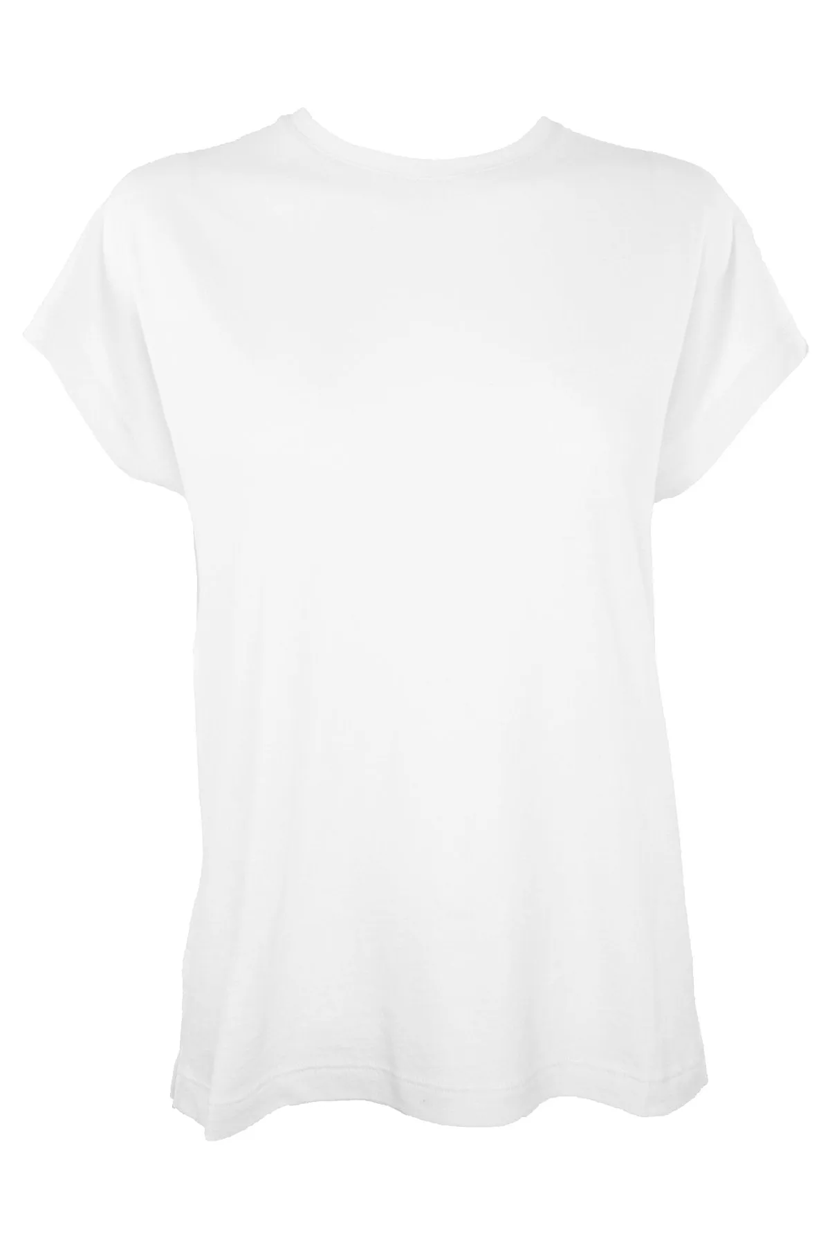 Relaxed Short Sleeve Dolman in Optic White
