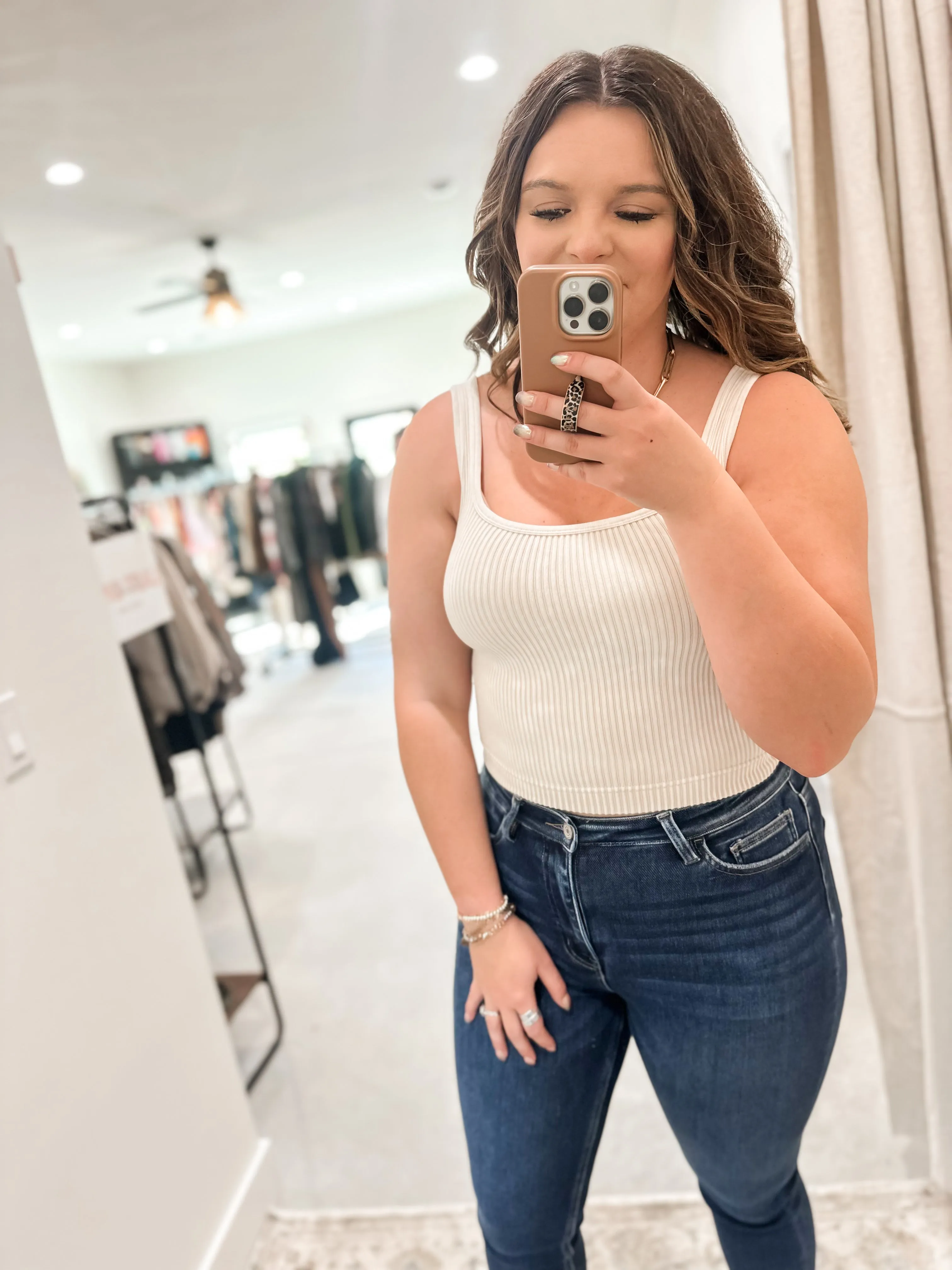 Ribbed Cropped Tank