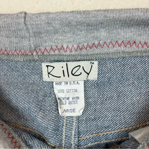 Riley Custom Patchwork Medium Wash Straight Leg High Rise Levi Blue Jeans