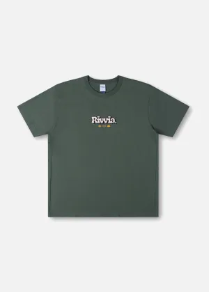 RIVVIA PUFFER T-SHIRT - OLIVE