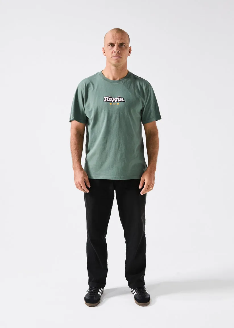 RIVVIA PUFFER T-SHIRT - OLIVE