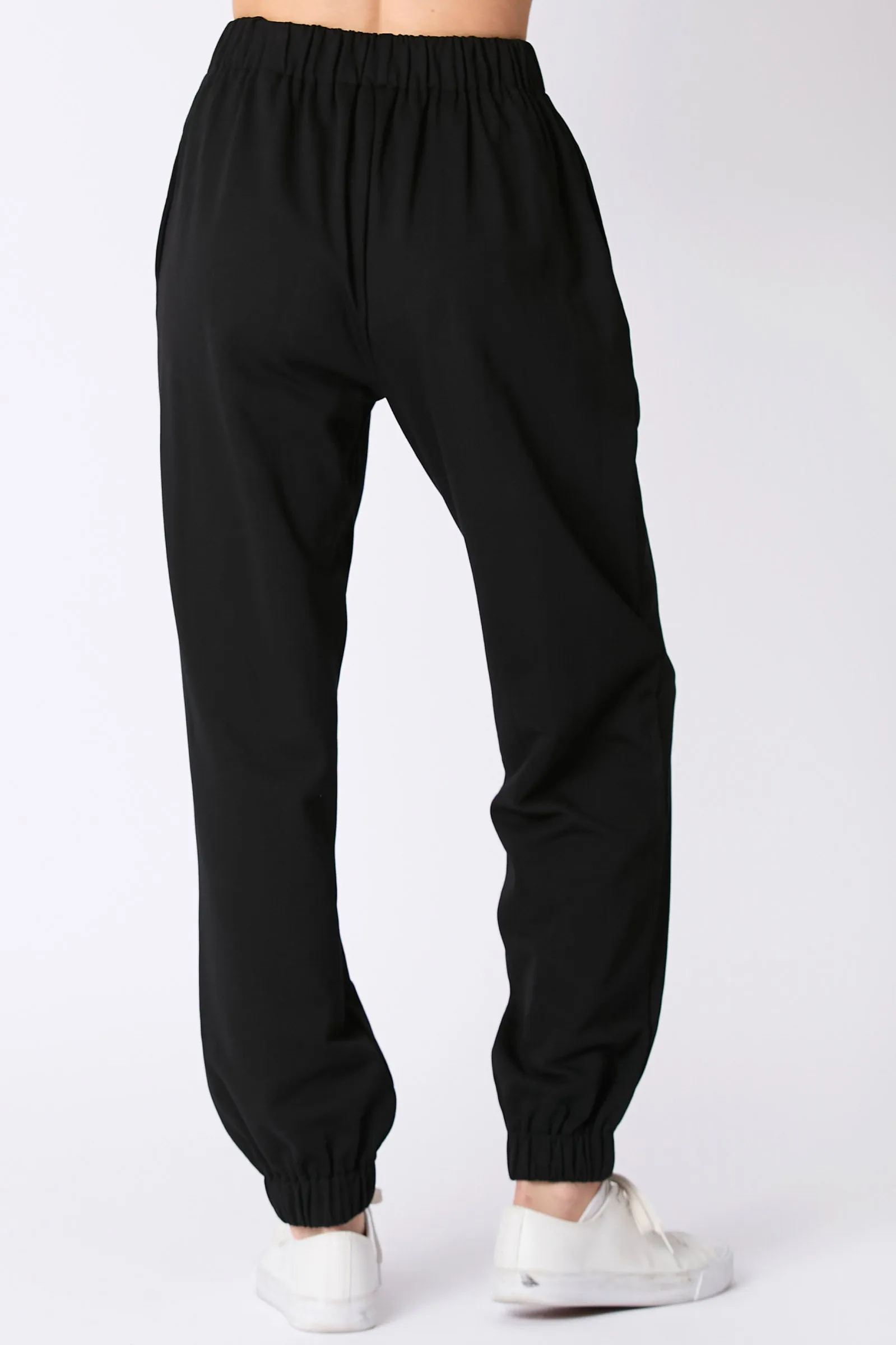 ROLLING STONES TOWEL& SEQUINS EMBO DETAIL JOGGER SWEATPANTS