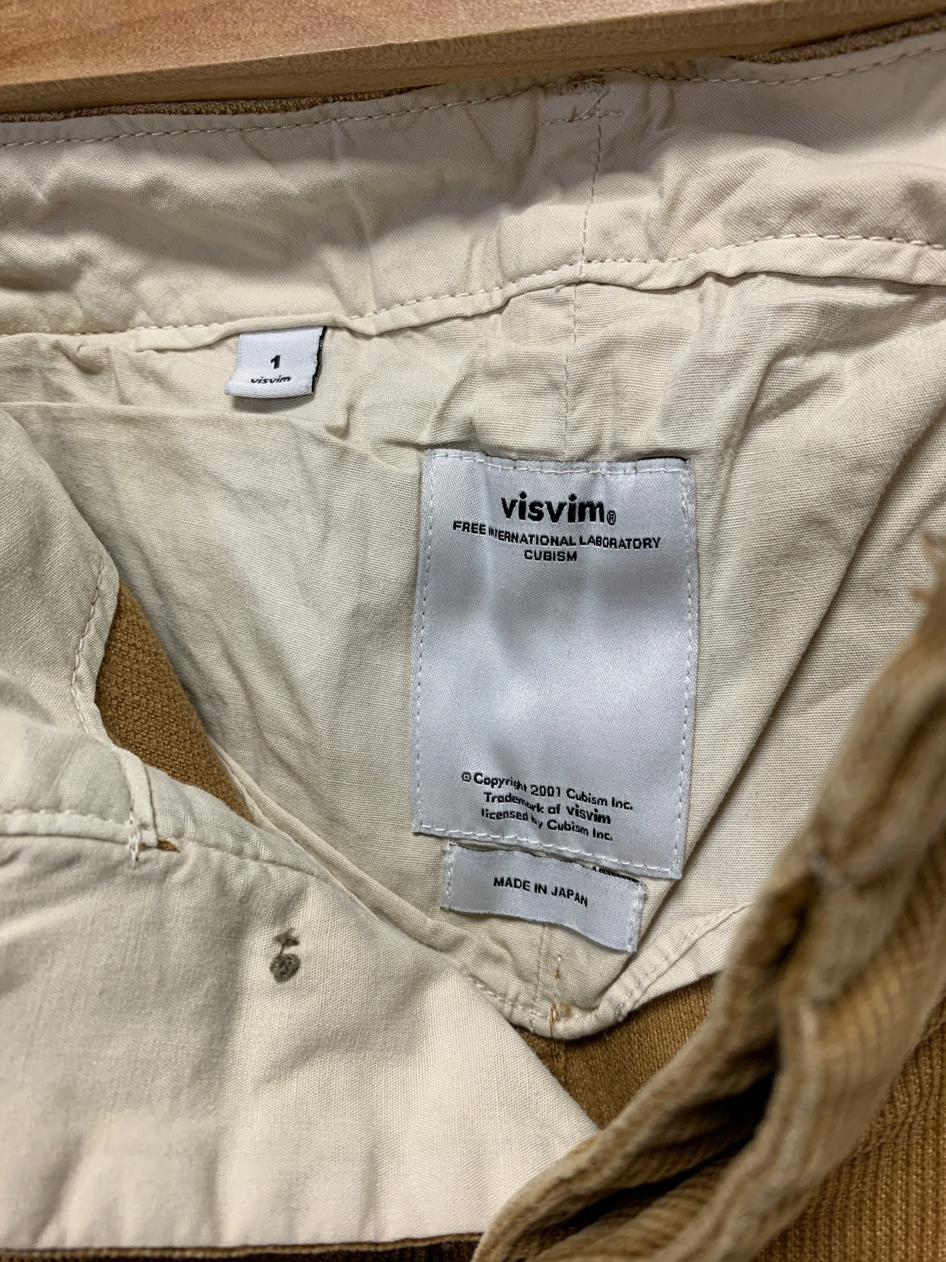 [S] Visvim AW13 Slim Chino Slub Corduroy Camel