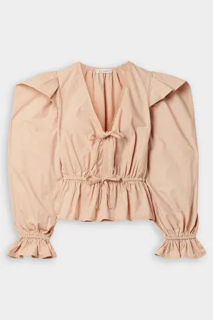 Sabina Blouse in Pale Oak