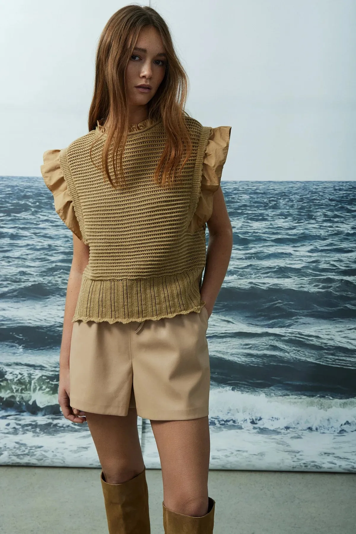 SALE Meera Crochet Top- Gold