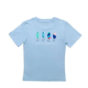 Saltwater Boys Company Fishing Lures T-Shirt - Blue