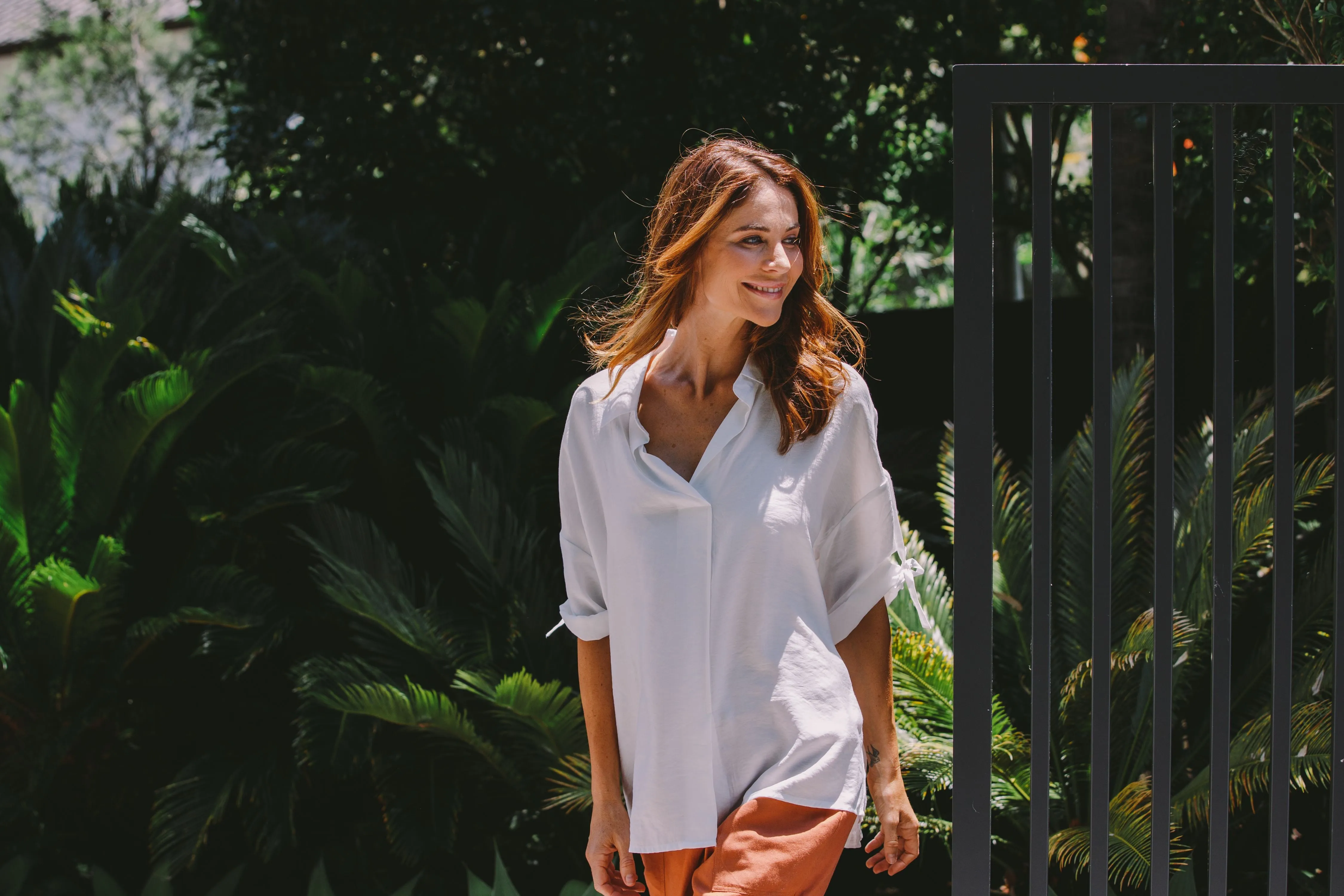 See Saw Tie Sleeve Shirt