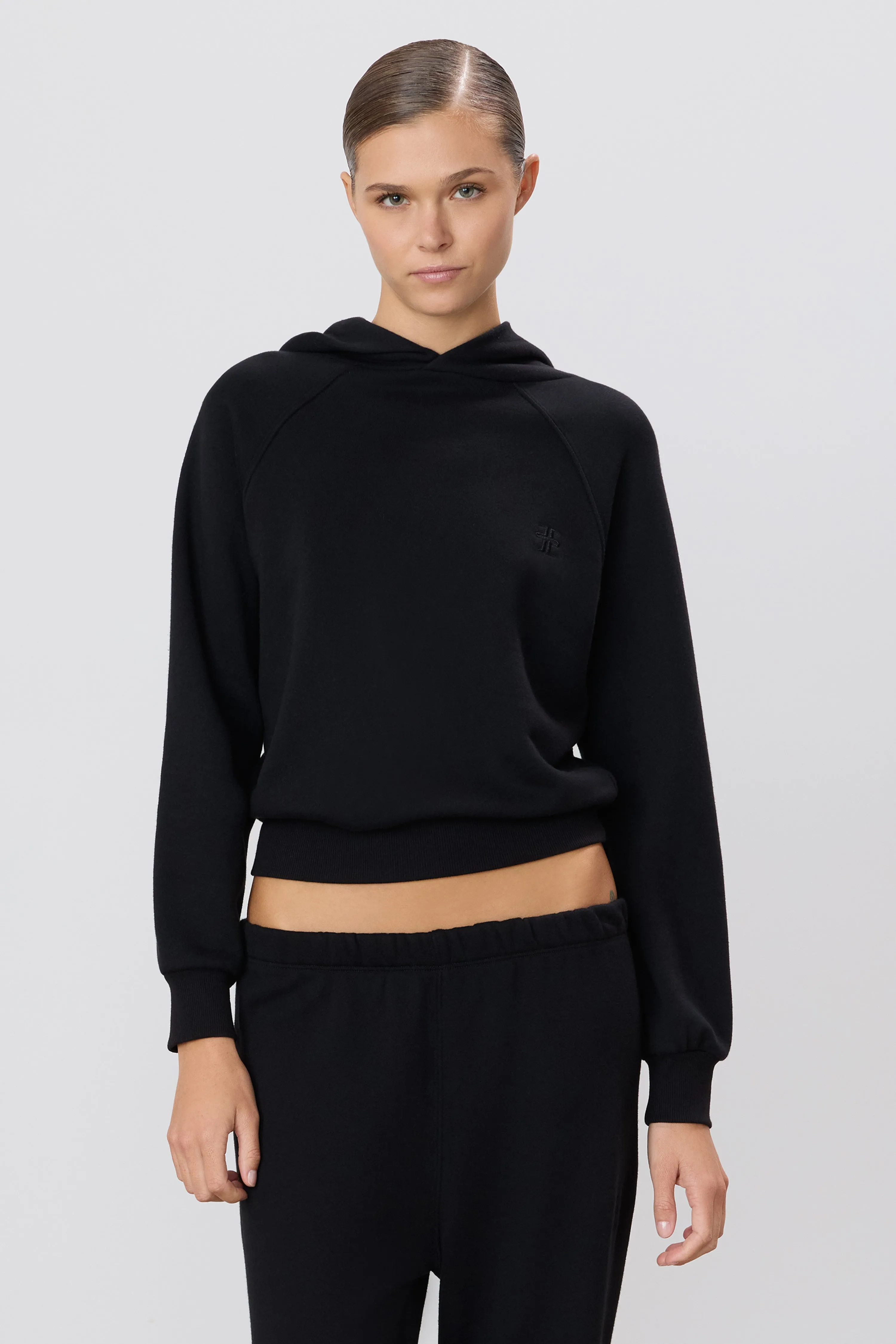 Shrunken Hoodie Sweatshirt