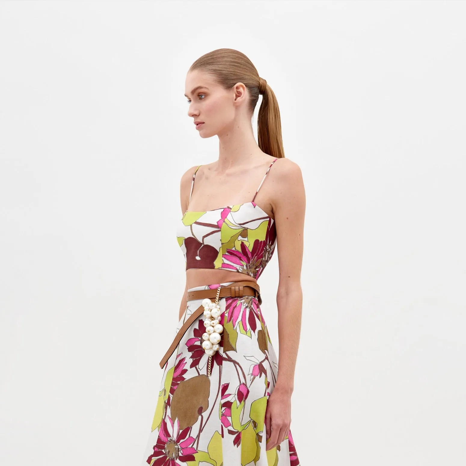 Silvia Tcherassi Trini Top in Botanical Multifloral