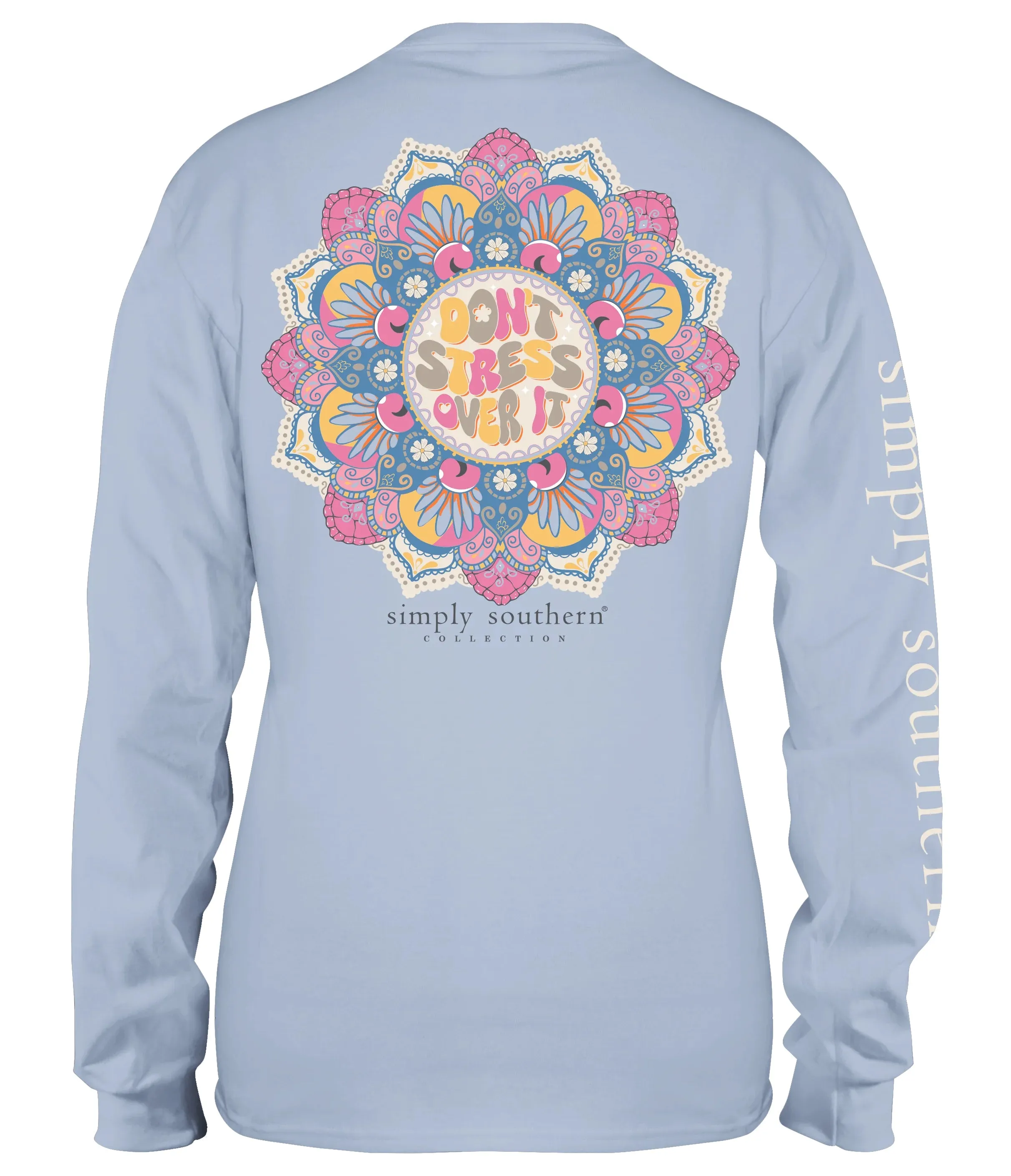 Simply Southern Don't Stress Over It Long Sleeve Graphic Tee