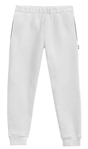Soft Cotton Pocket Fleece Jogger| White