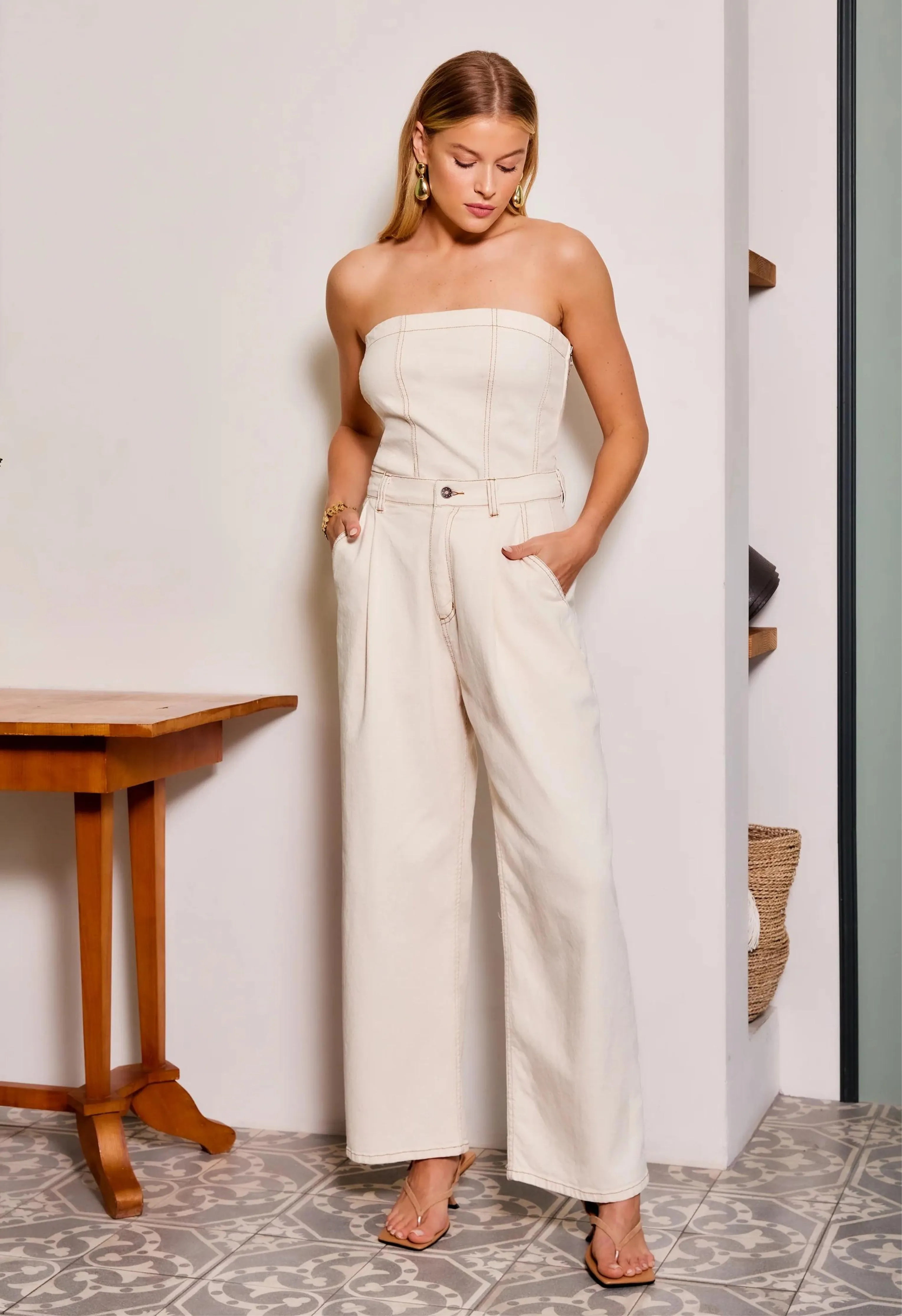 Stacia Top in Natural