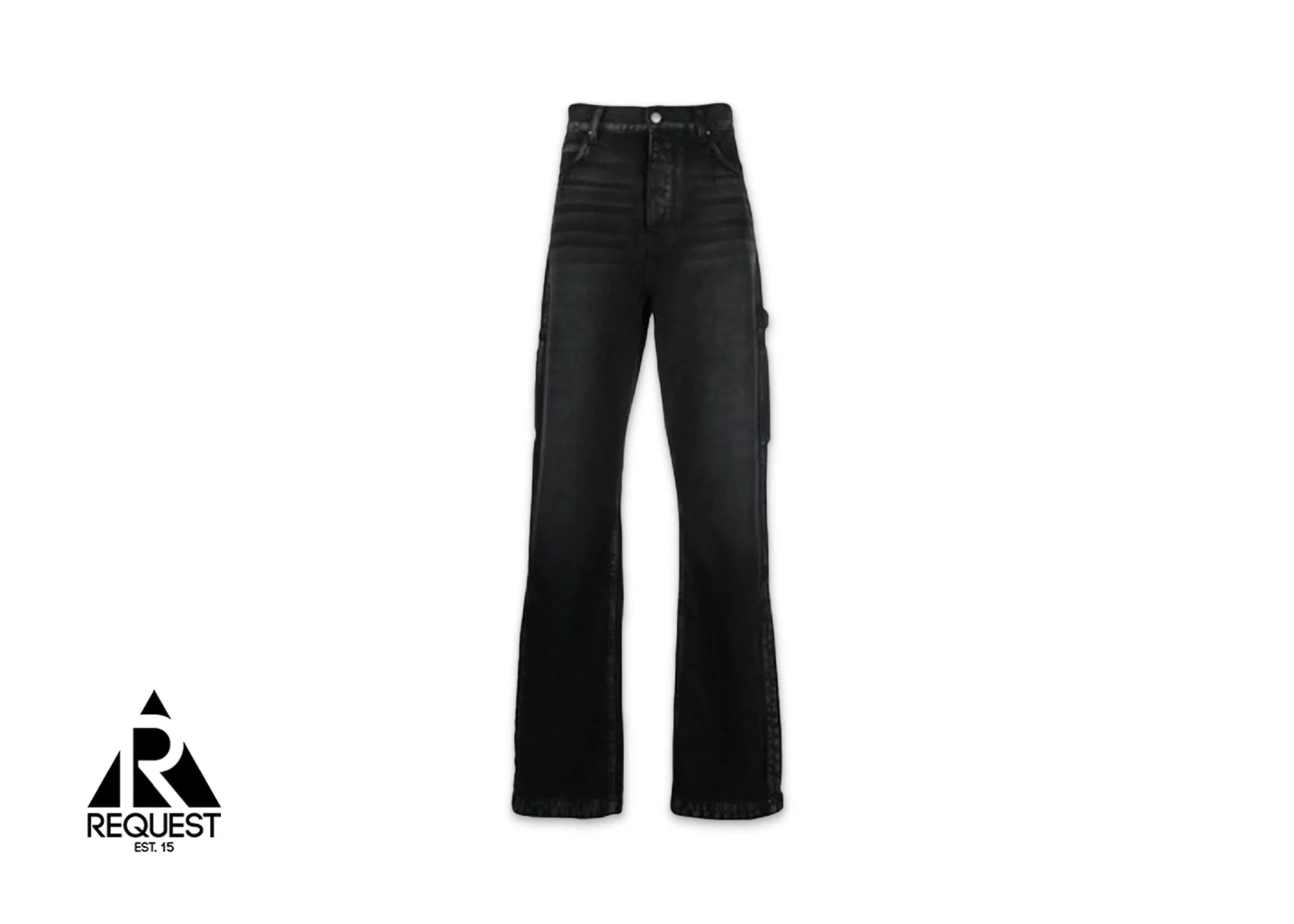 Stack Workman Straight-Leg Jeans "Black"