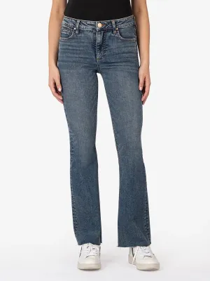 Stella High Rise Flare Jean with Raw Hem - DEBND