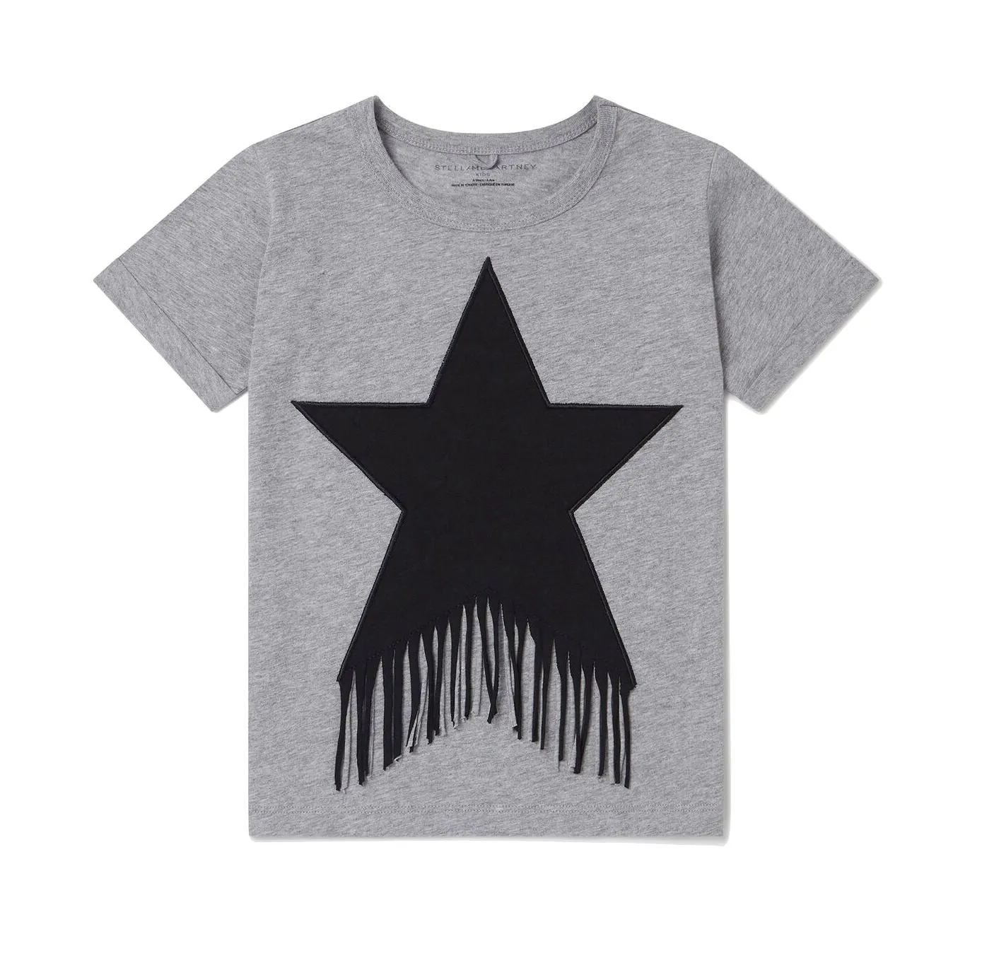 Stella McCartney Kids Star Graphic Fringed T-Shirt