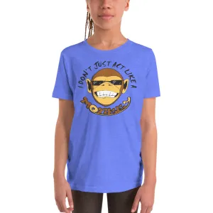 Stone Age Youth Monkey T-Shirt - Print on Demand