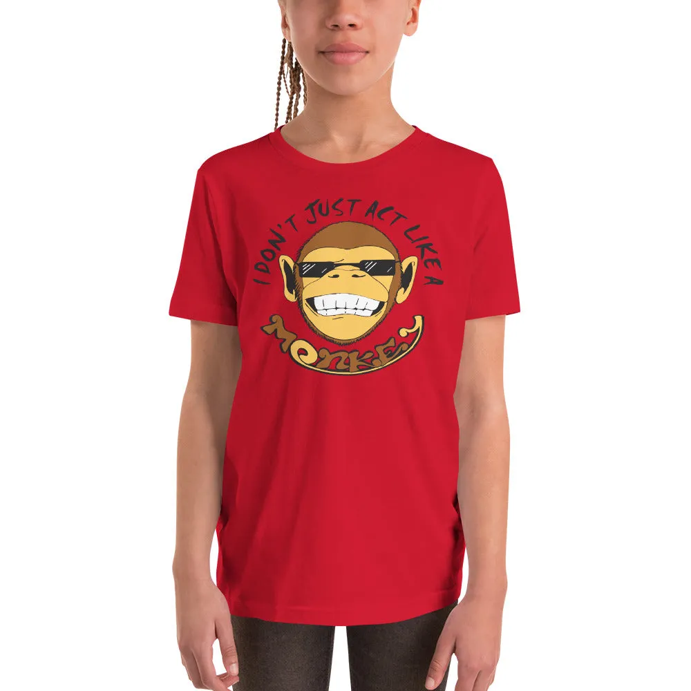 Stone Age Youth Monkey T-Shirt - Print on Demand