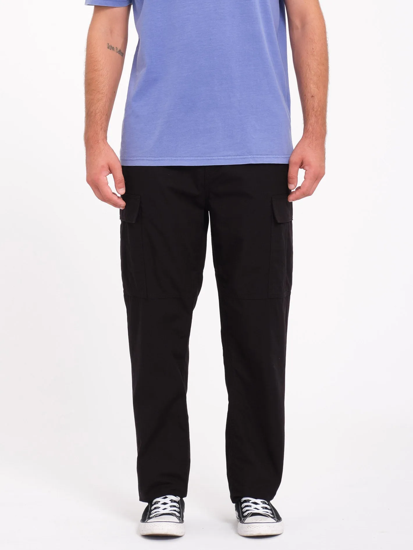 Strange Tripper Tapered Cargohose - Black