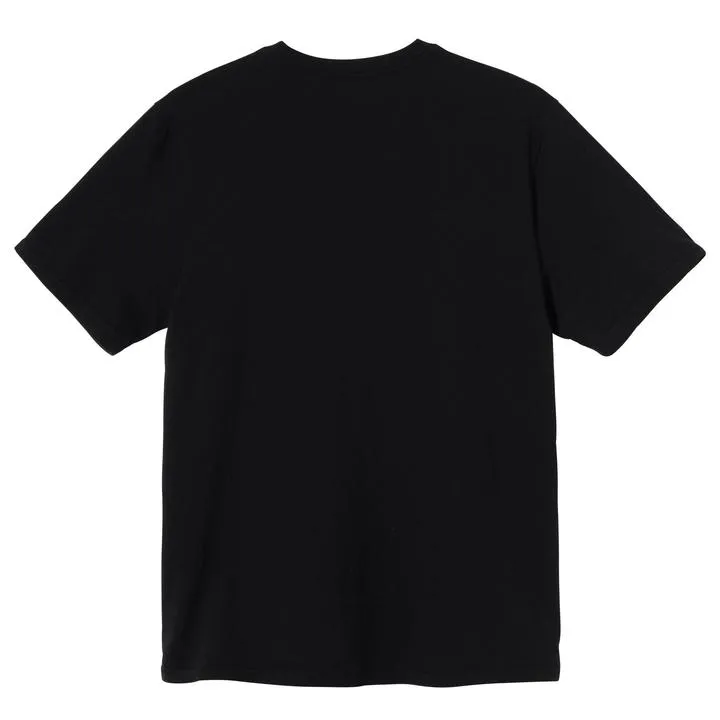 Stussy Rolling TV Pig. Dyed Tee - Black, XL