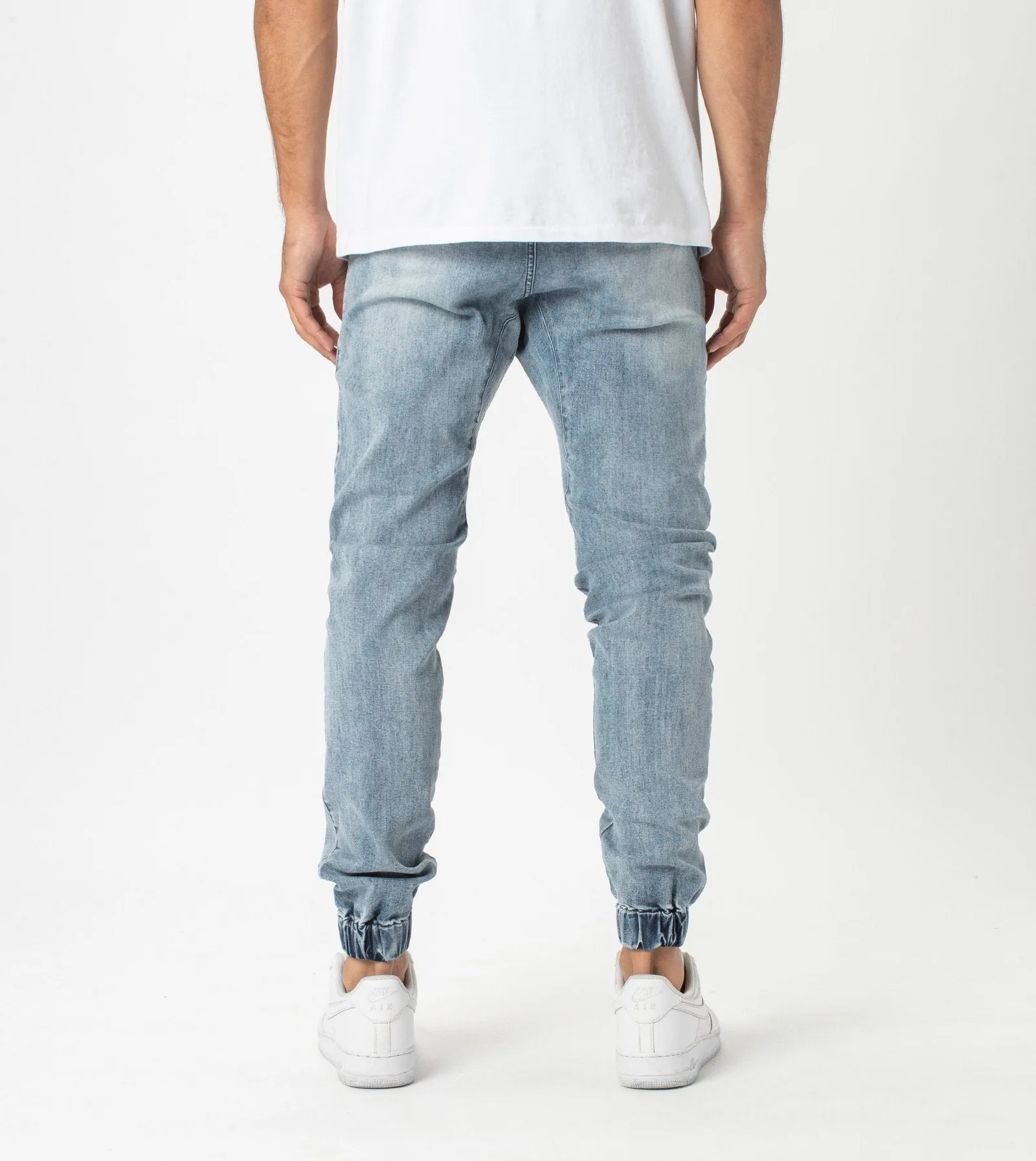 Sureshot Denim Jogger Mid Blue