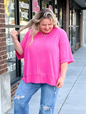 The Mona Top - Fuchsia