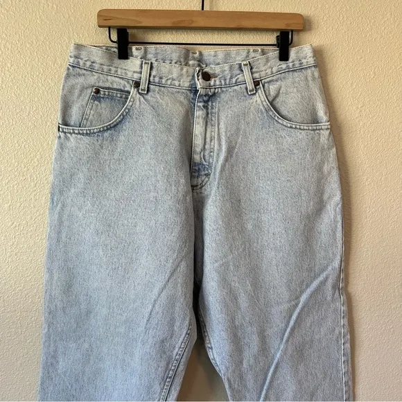 True Vintage Lee High Rise Light Wash Slouchy Mom Denim Jeans - size 16