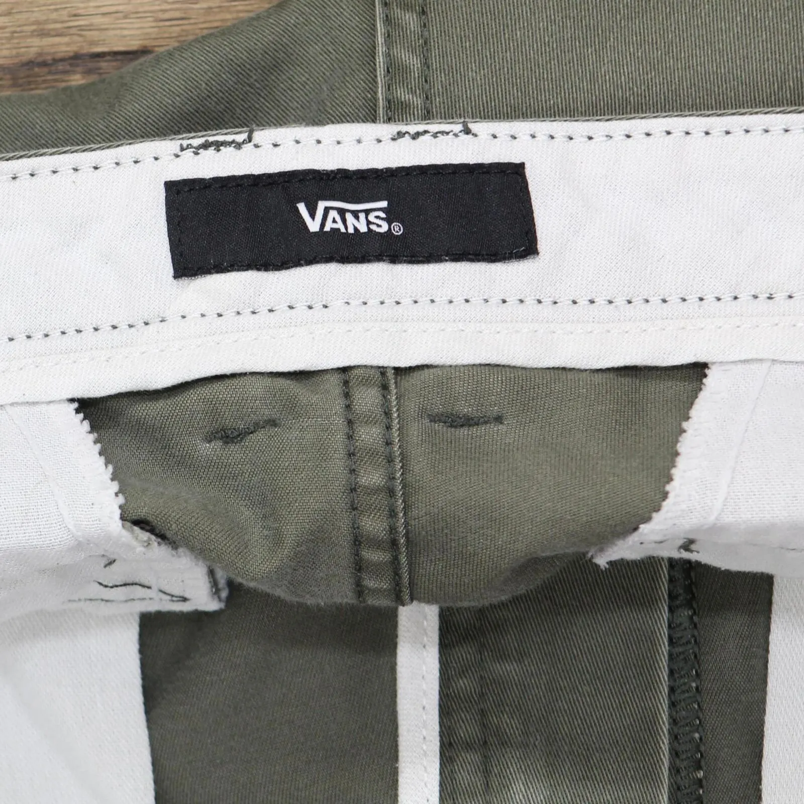 Vans Mens Stretch Chino Pants 16668709330cd8 Green 31 Reg