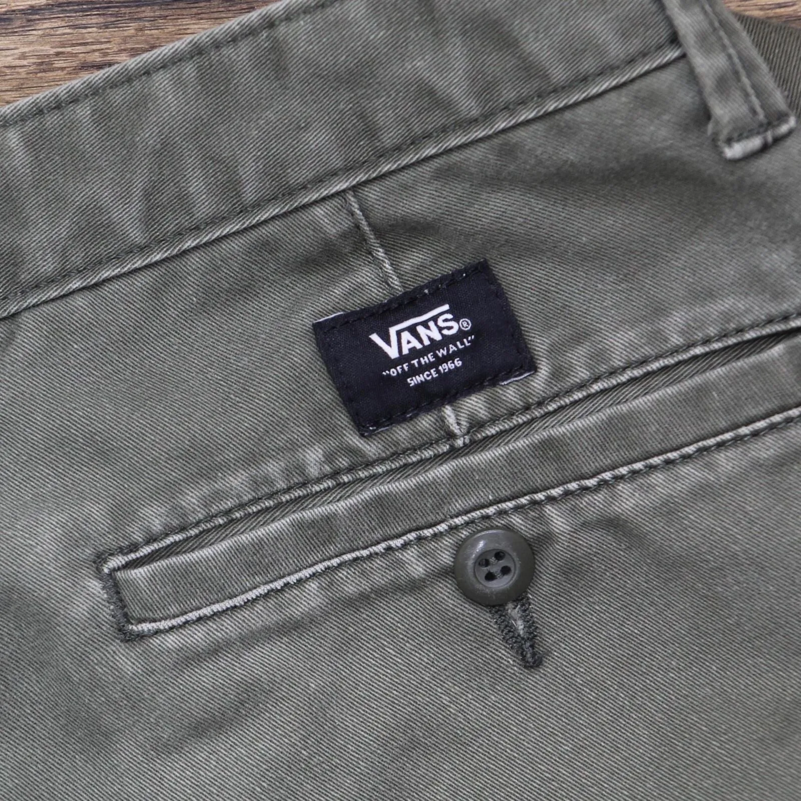 Vans Mens Stretch Chino Pants 16668709330cd8 Green 31 Reg