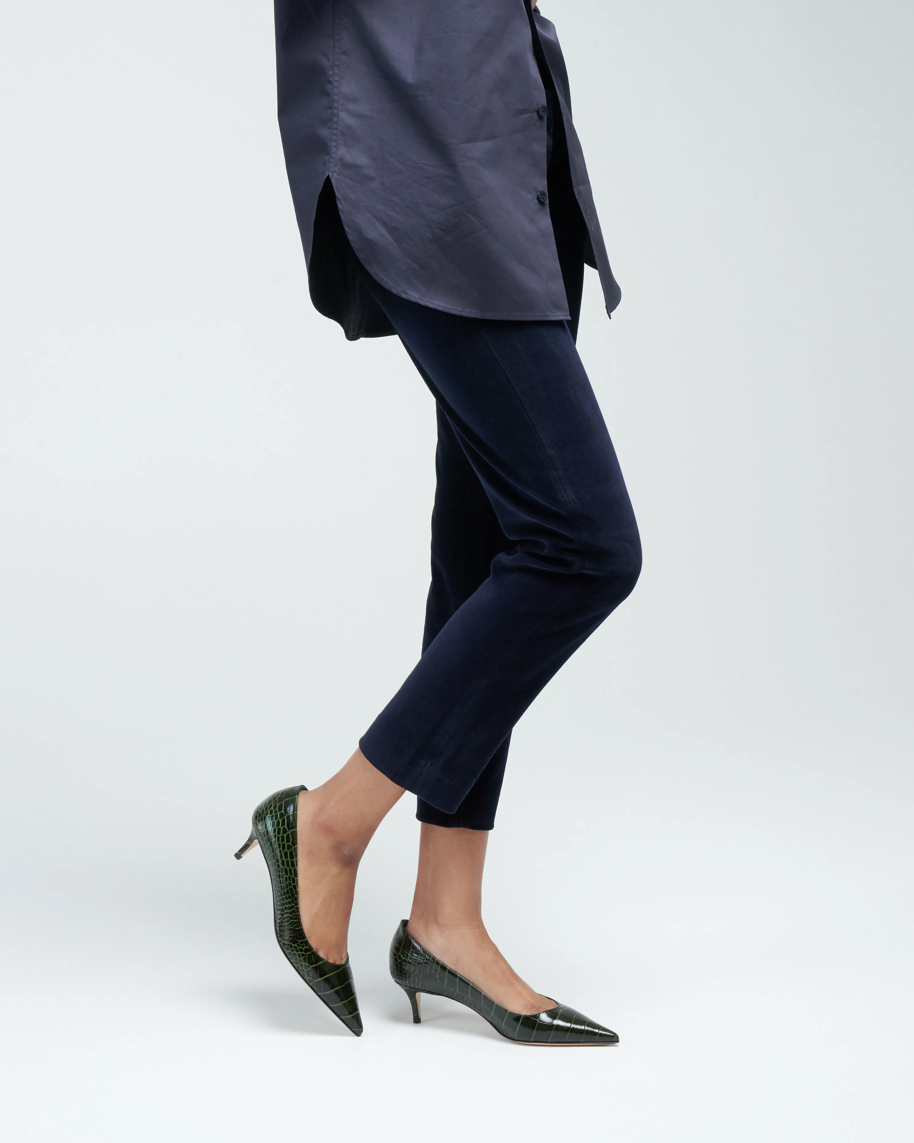 velour chino pant - dark navy