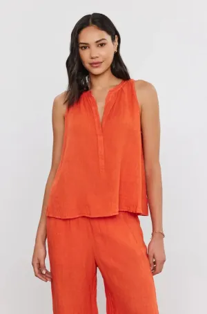 Velvet - Tacy top in Paprika